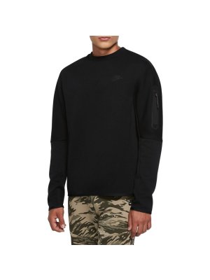 Nike M Tech Fleece Crew Sweatshirt black