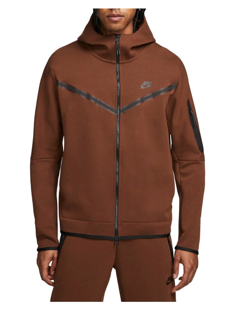 Nike M NSW Sportswear Tech Fleece FZ WR Hoodie brown