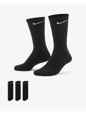 Nike Everyday Cotton Cushioned 3 Pairs black