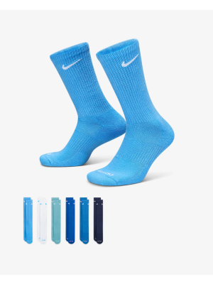 Nike Everyday Plus Cushioned Crew 6 Pairs blue