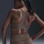 Nike W Swoosh Light Support Non-Padded Bra brown