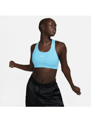 Nike W Swoosh Medium-Support Bra blue