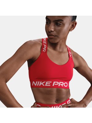 Nike W Pro Light-Support Padded Sports Bra red