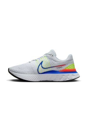 Nike React Infinity Run Flyknit 3 pure platinum/racer blue