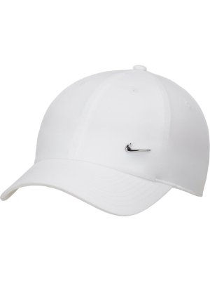 Nike Dri-Fit Club Unstructured Metal Swoosh Cap white