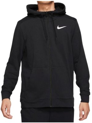 Nike Dri-Fit Fitness Full-Zip Hoodie black