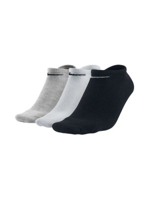 Nike Value Cotton No-Show 3 Pairs grey/white/black