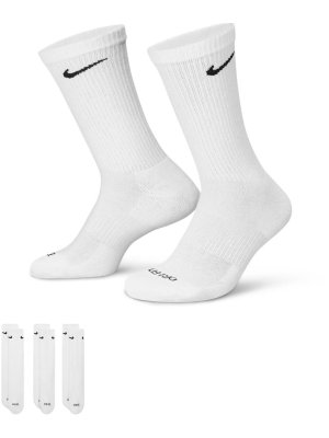 Nike Dri-Fit Everyday Plus Cushioned Crew 3 Pairs white