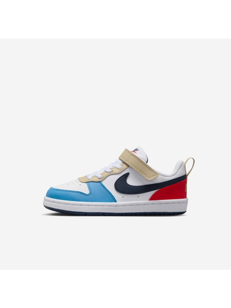 Nike Court Borough Low Recraft (PS) white/thunder blue/lt crimson