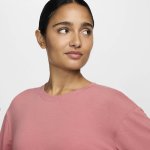 Nike W One Relaxed Dri-Fit Long Sleeve Top canyon pink/black