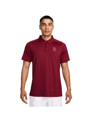 Nike Court Advantage Dri-Fit Tennis Polo red