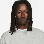 Nike Club Fleece+ Brushed-Back Crew dark grey heather