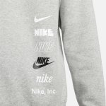 Nike Club Fleece+ Brushed-Back Crew dark grey heather