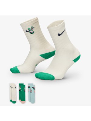 Nike Everyday Plus Cushioned Crew Sock 3 Pair multi color