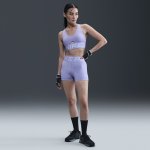 Nike Pro Sculpt High Waisted Biker Shorts lilac ice/white