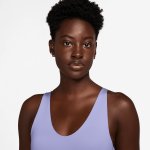 Nike W Pro Indy Plunge Medium Support Padded Sports Bra lilac ice/white