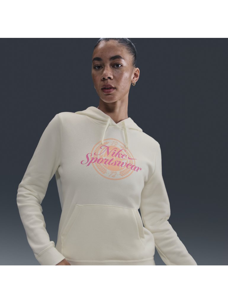Nike W Sportswear Club FLC GX STD PO Hoodie sail