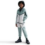 Nike Sportswear Tech Fleece Older Kids' Full-Zip Hoodie dusty sage/light orewood brown/black/plum eclipse
