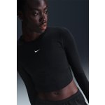 Nike W Sportswear Chill Knit Women's Slim Long-Sleeve Cropped Top black