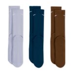 Nike Dri-Fit Everyday Plus Cushioned Crew 3 Pairs purple/brown/blue
