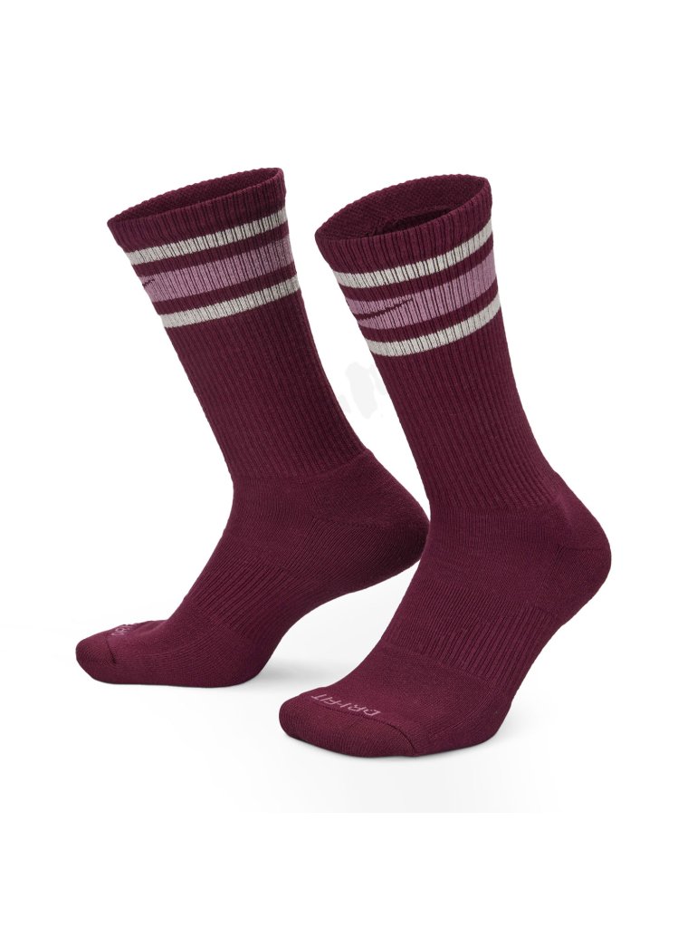 Nike Everyday Plus Cotton Cushioned Crew Socks 3 Pairs purple/green