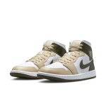 Jordan WMNS Air 1 MID white/medium olive/rattan