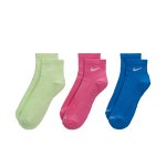 Nike Dri-Fit Everyday Plus Cotton Cushioned 3 Pairs lime/pink/blue
