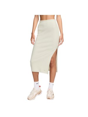 Nike W Sportswear Chill Rib Slim Midi Skirt light orewood brown