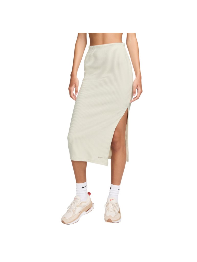 Nike W Sportswear Chill Rib Slim Midi Skirt light orewood brown