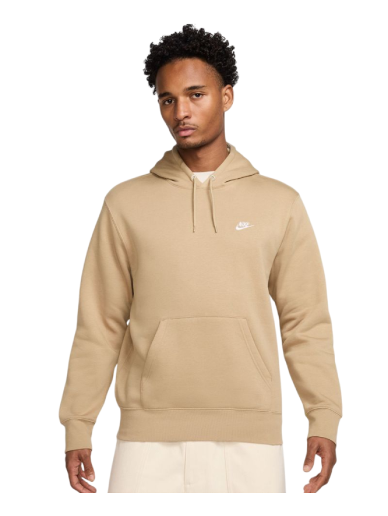 Nike M Club Pullover Fleece Hoodie parachute beige/white