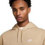 Nike M Club Pullover Fleece Hoodie parachute beige/white