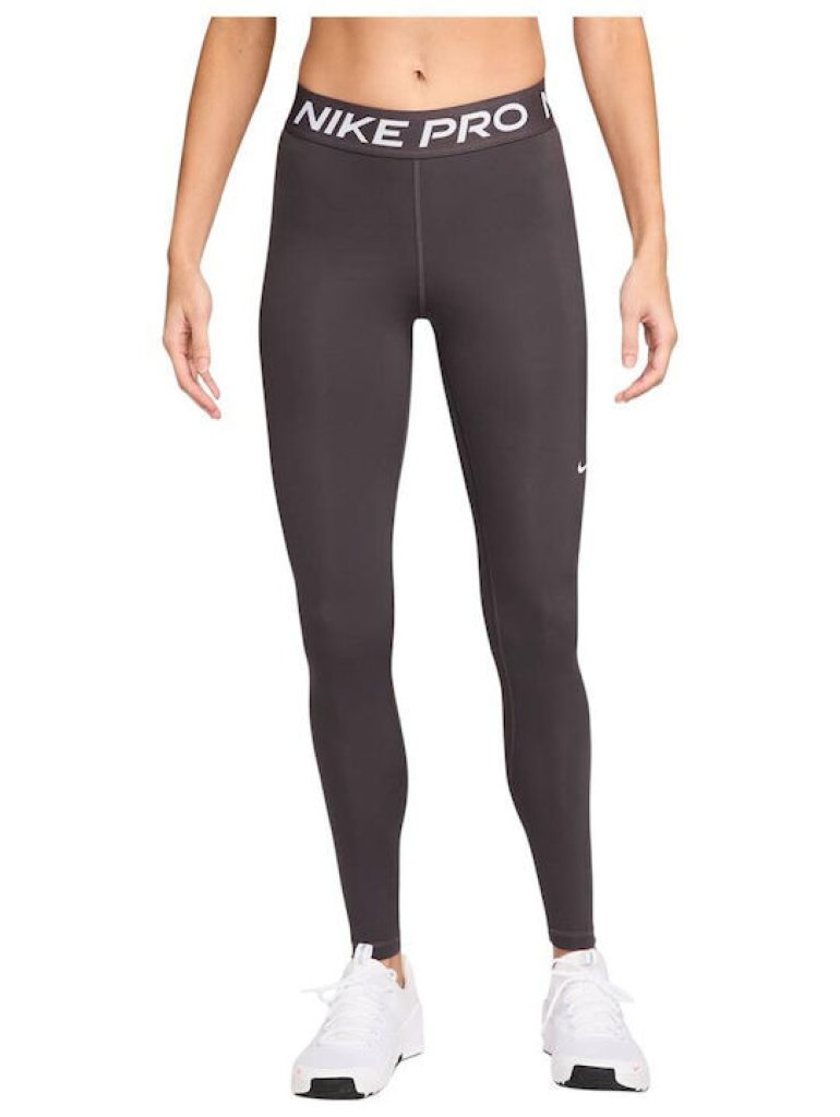 Nike W Pro Mid-Rise Mesh-Panelled Leggings 7/8 thunder grey/white