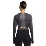 Nike W Nike Pro Dri-FIT Cropped Long-Sleeve Top thunder grey/white