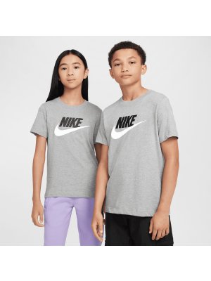 Nike Sportswear Older Kids' T-Shirt dark grey heather/mint foam