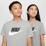 Nike Sportswear Older Kids' T-Shirt dark grey heather/mint foam