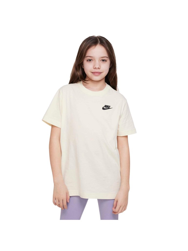 Nike Sportswear Older Kids' Loose Fit Tee beige/black