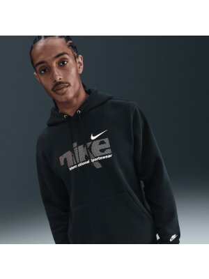 Nike M Sportswear Club Fleece Pullover Hoodie black/metallic gold