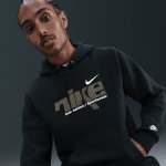 Nike M Sportswear Club Fleece Pullover Hoodie black/metallic gold