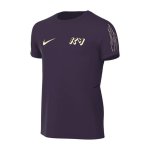 Nike Kylian Mbappé Academy Older Kids' Dri-FIT Football Top grand purple/blue void/metallic gold