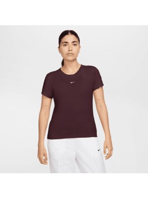Nike W Sportswear Chill Knit T-shirt brgundy crush/sail