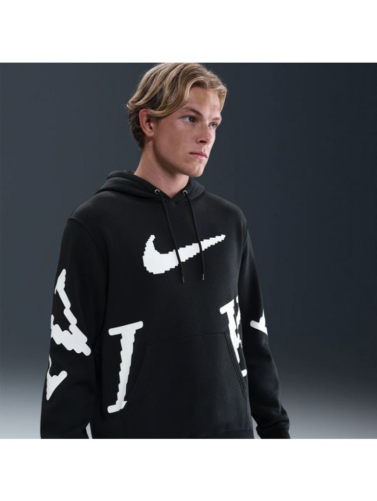 Nike M Sportswear Club  Fleece Hoodie black/white