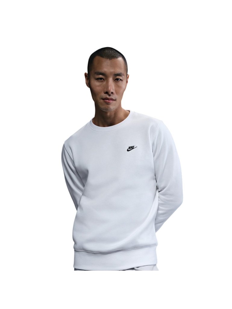 Nike M Club Fleece Crew white/black