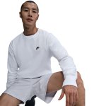 Nike M Club Fleece Crew white/black