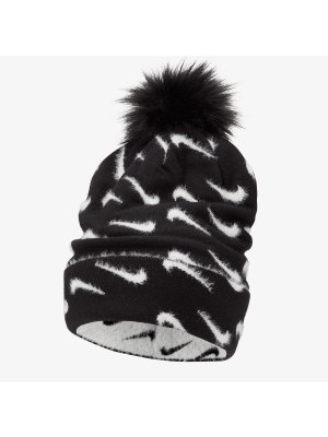 Nike Peak Pom Beanie black/white