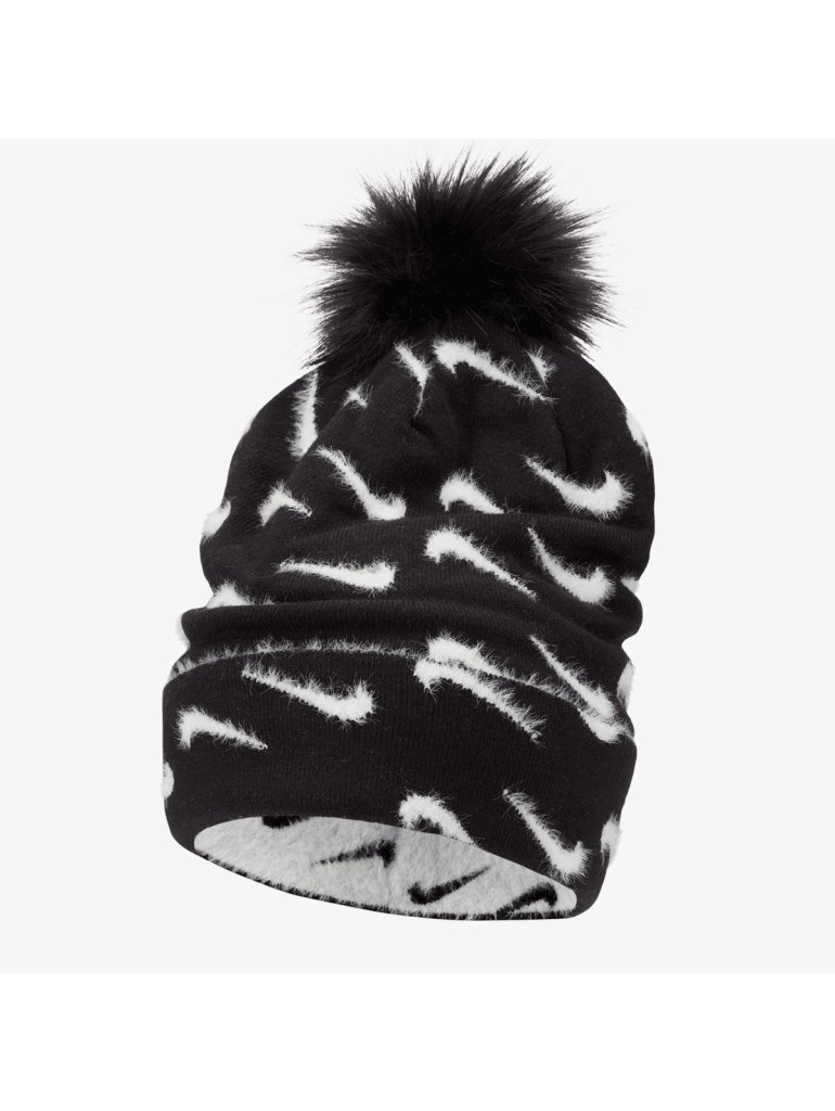 Nike Peak Pom Beanie black/white
