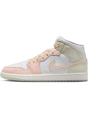 Jordan Air 1 MID SE white/guava ice/sea glass