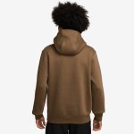 Nike M Club Pullover Fleece Hoodie mosswood brown/white