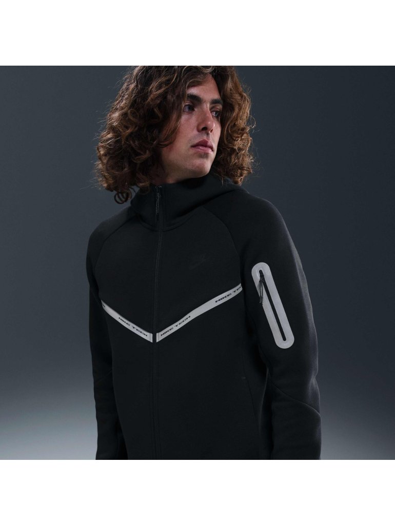 Nike M Tech Men's Full-Zip Fleece Windrunner Jacket black