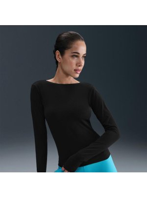 Nike W Zenvy Dri-FIT Long-Sleeve Top black