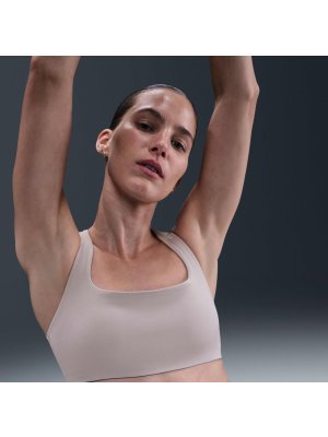 Nike W Zenvy Light-Support Lightly Lined Sports Bra college grey/white